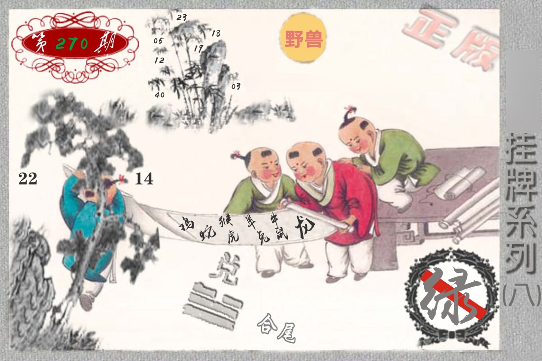 挂牌系列8 第270期