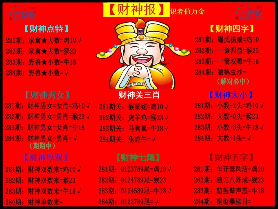 财神报 第283期