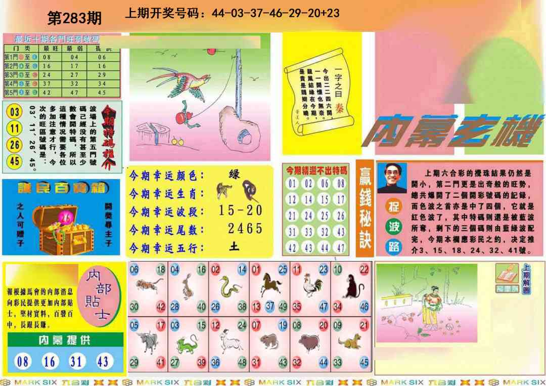 九龍内幕A(推荐) 第283期
