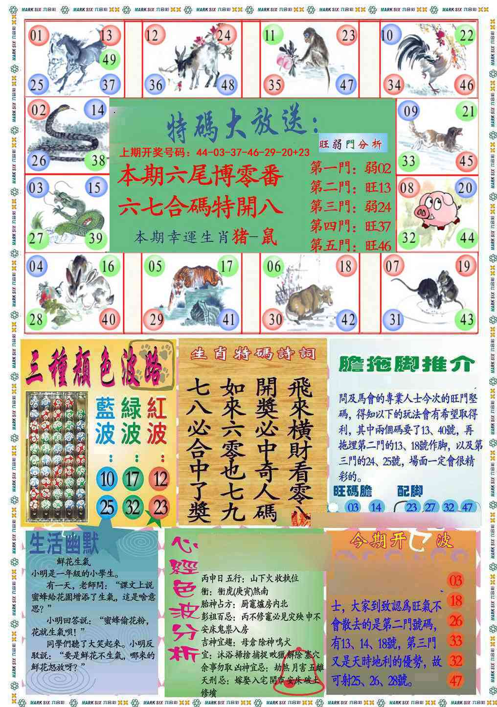 九龍心经B(推荐) 第283期
