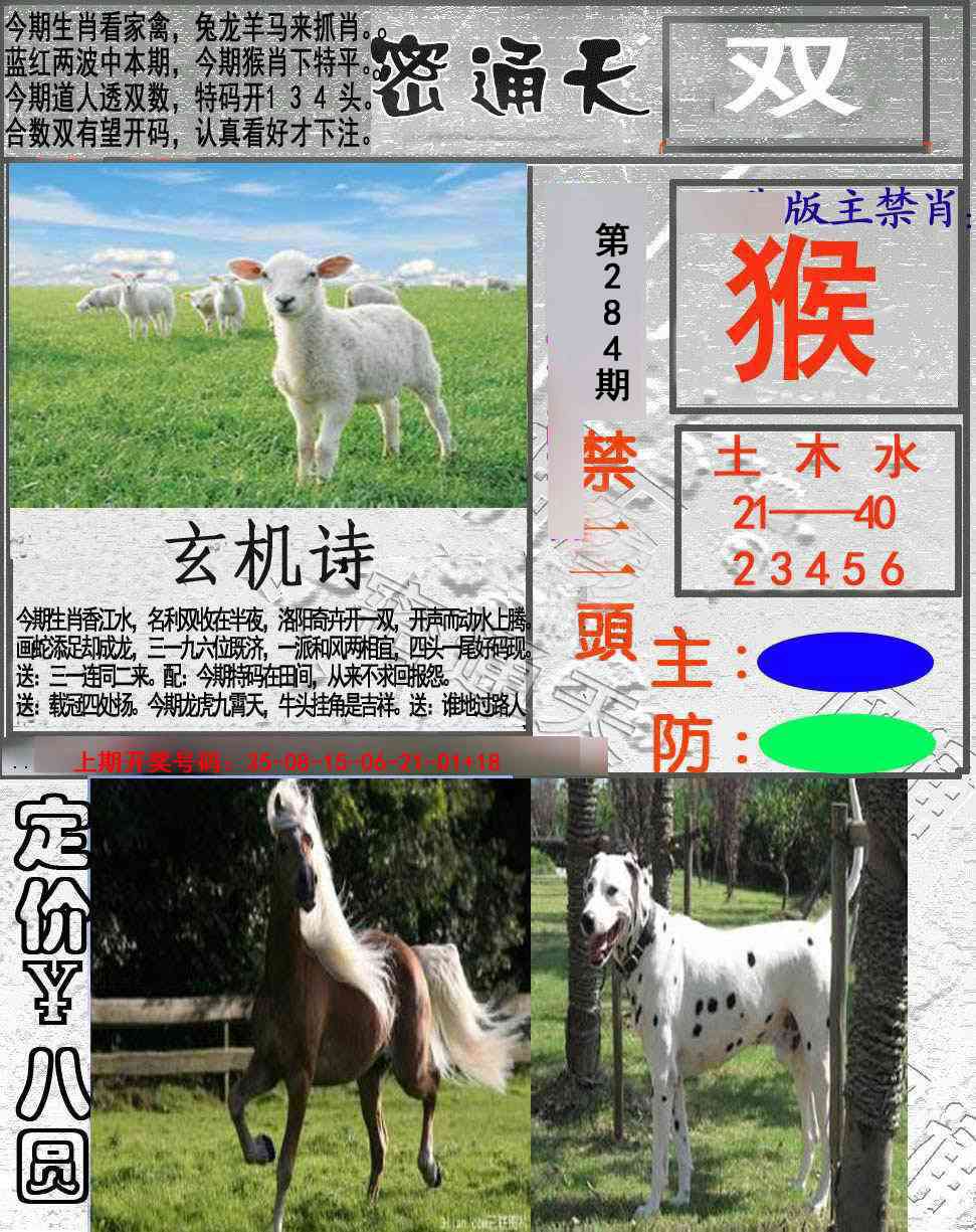 密通天 第283期