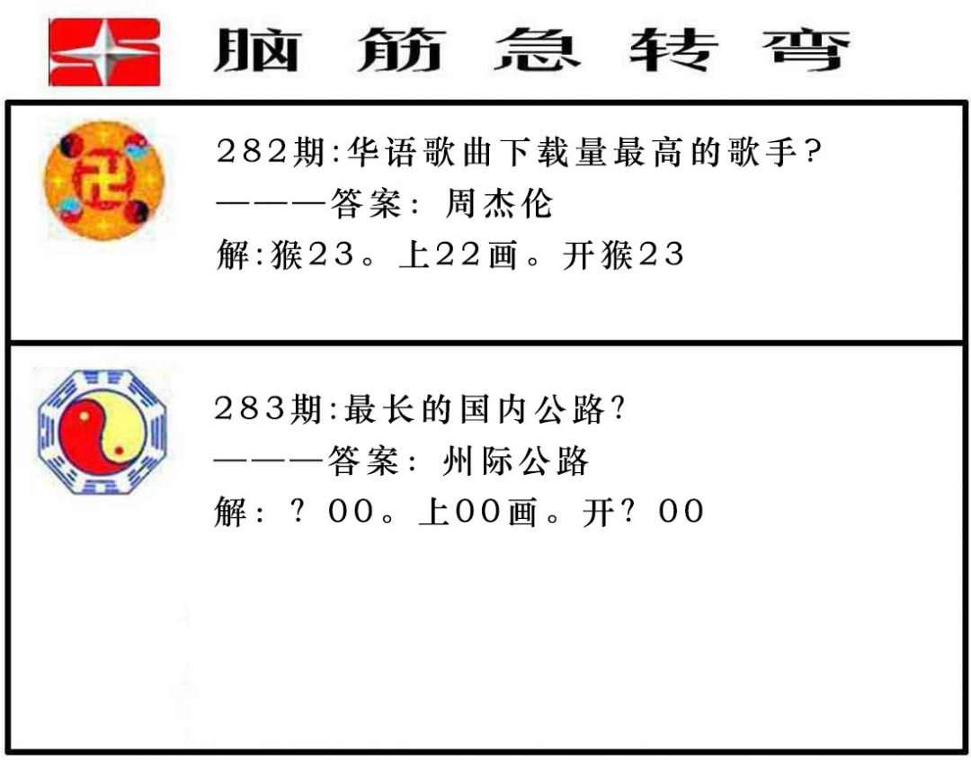 脑筋急转弯 第283期