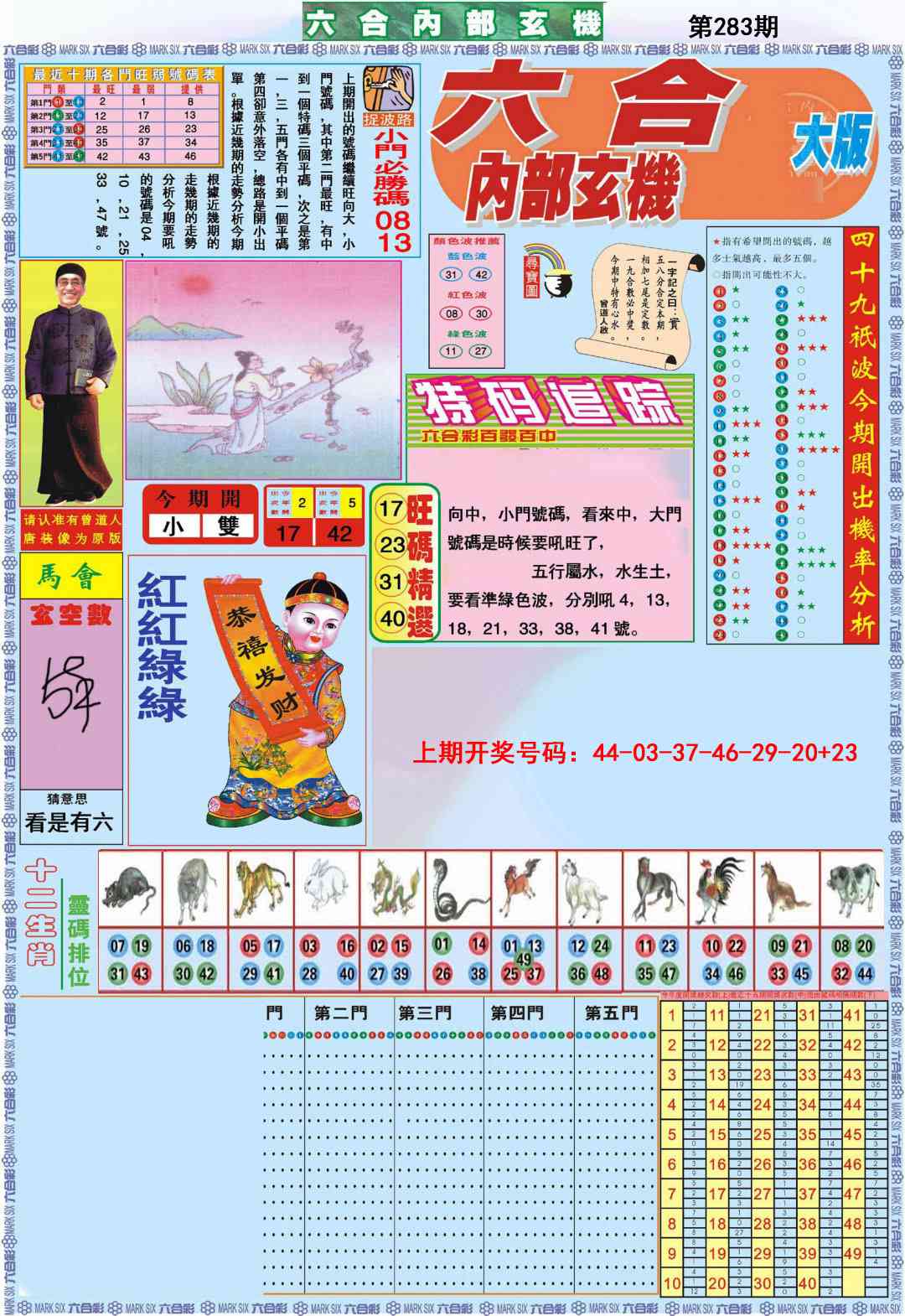 六合内部A加大版 第283期