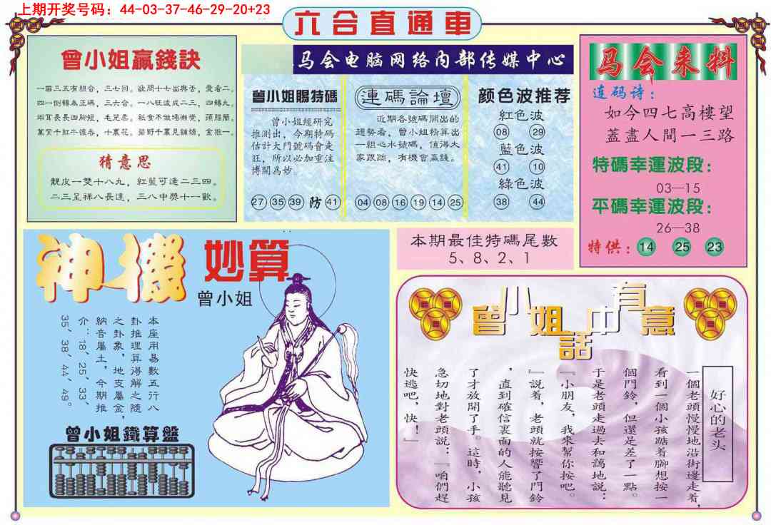 六合直通车B 第283期