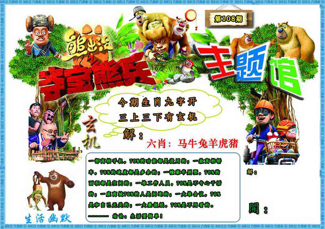熊出没生活幽默2 第108期