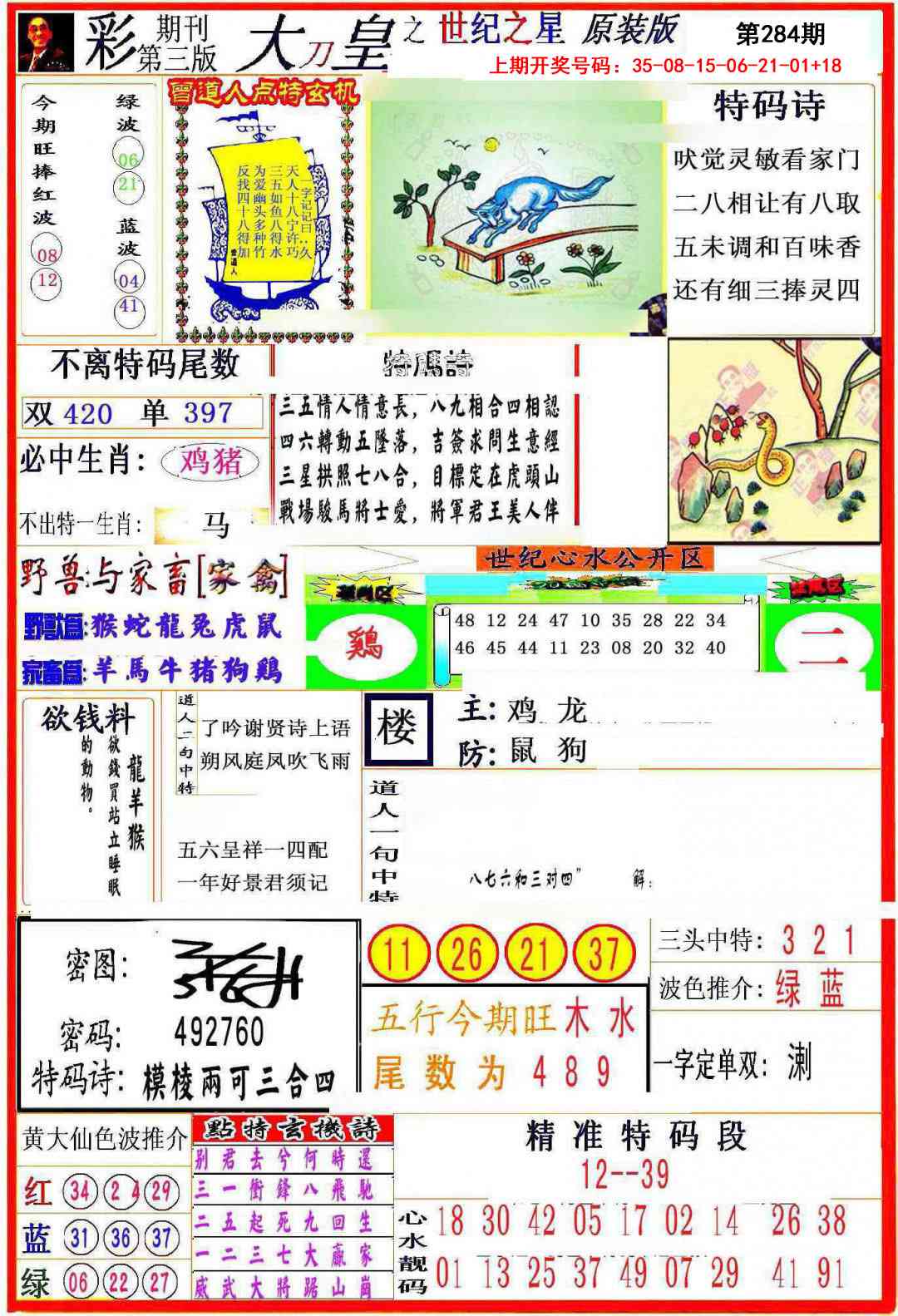 大刀皇之(世纪之星) 第283期