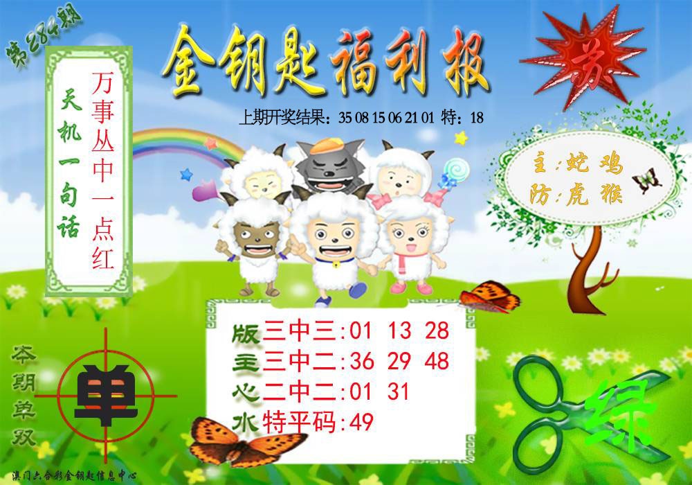 《金钥匙福利》 第284期