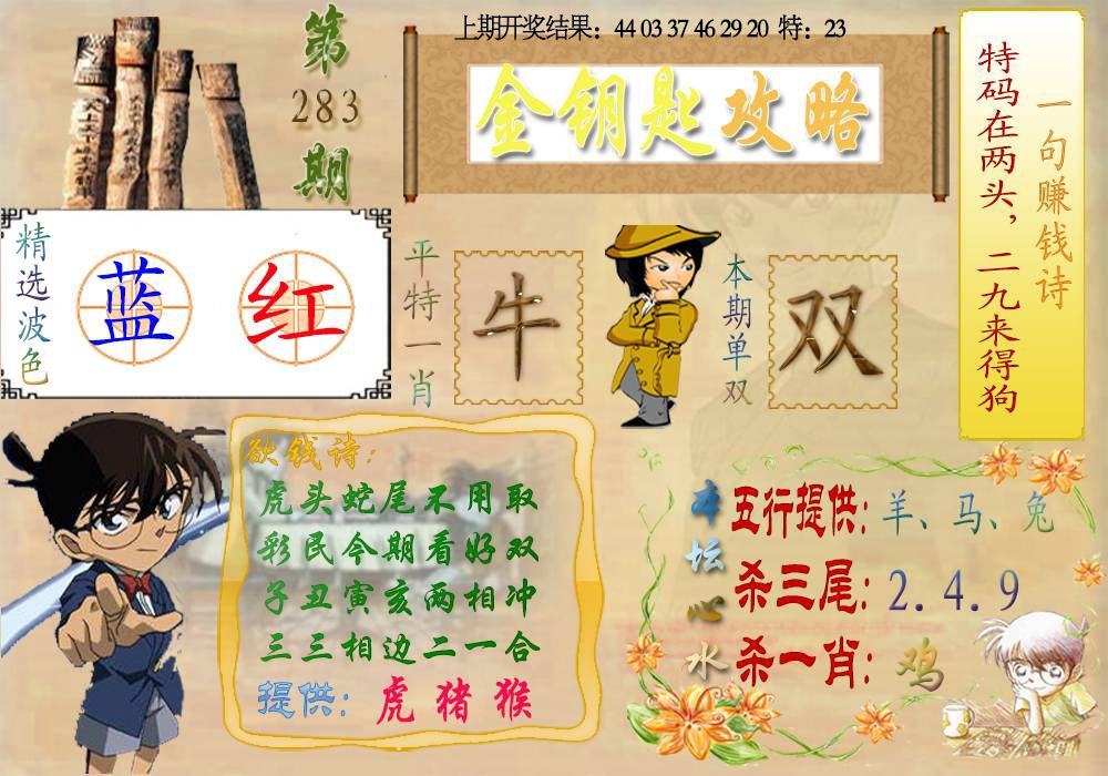 《金钥匙攻略》 第283期