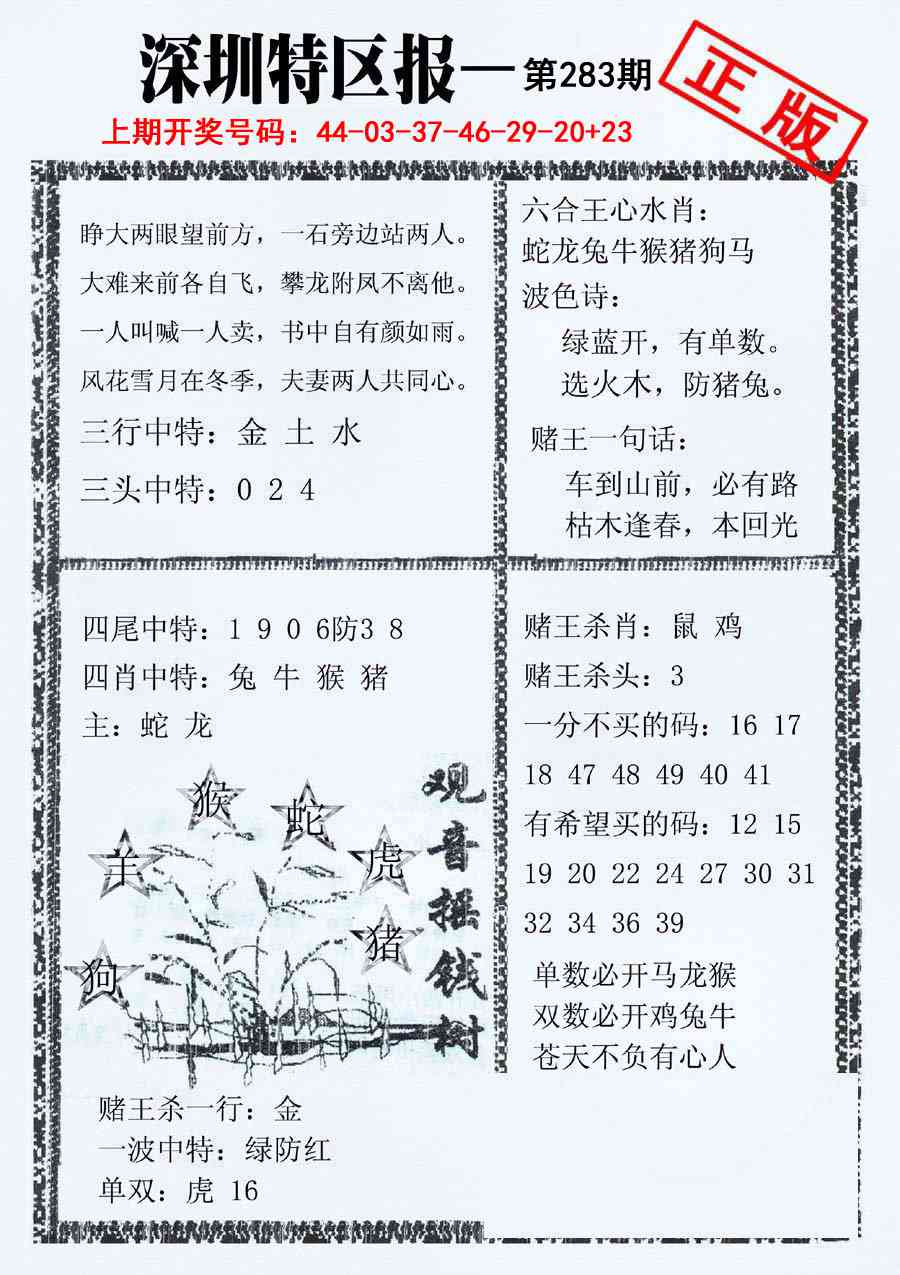 深圳特区报A 第283期