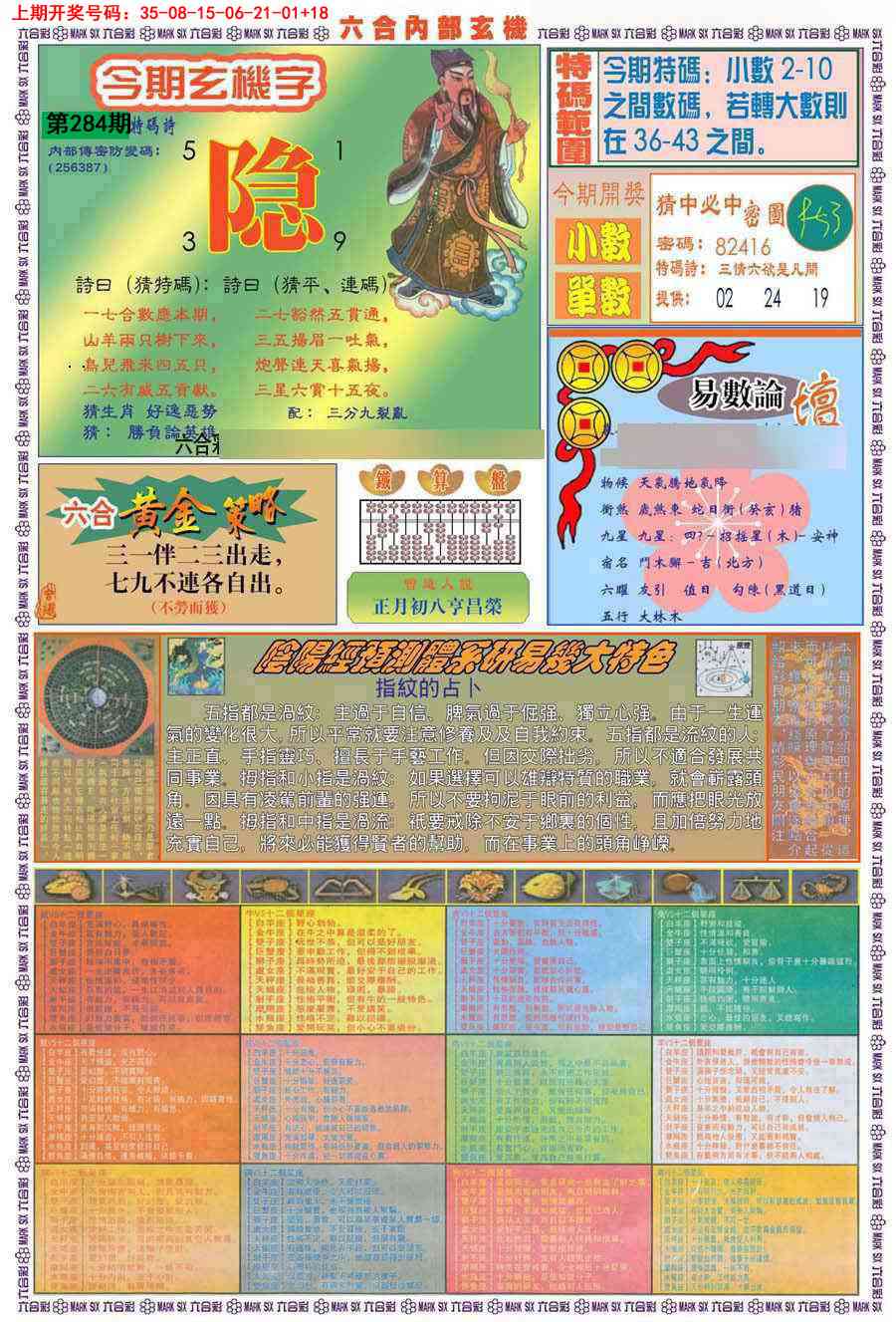 (新版)内部玄机B 第283期