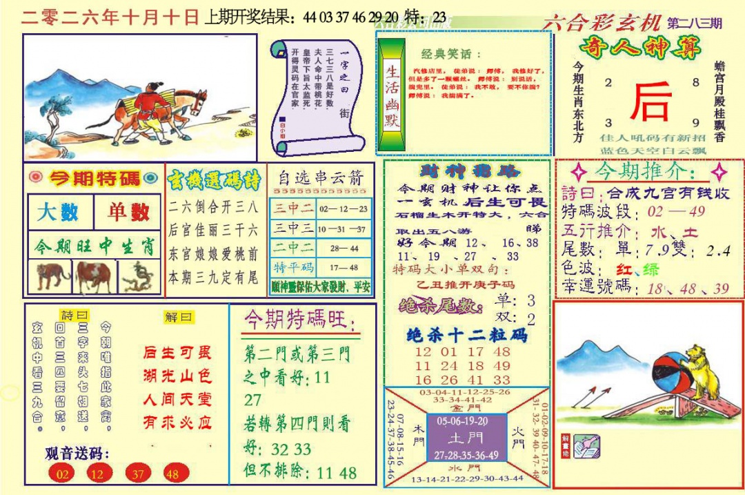 六合玄机 第283期