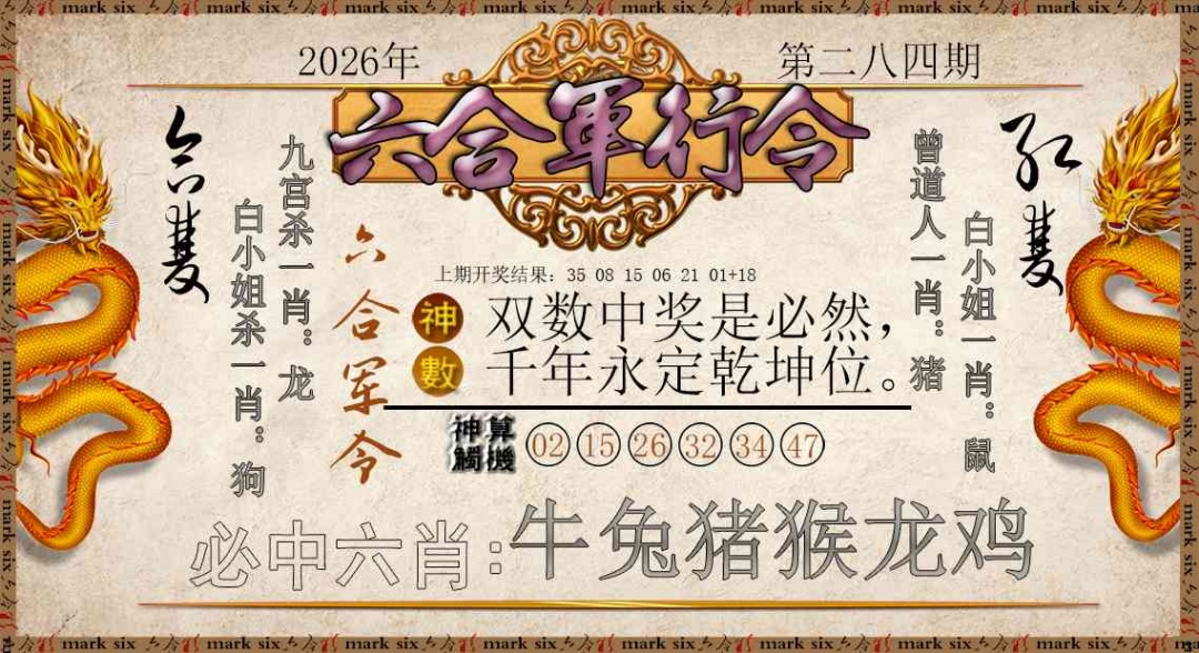 六合军行令 第284期