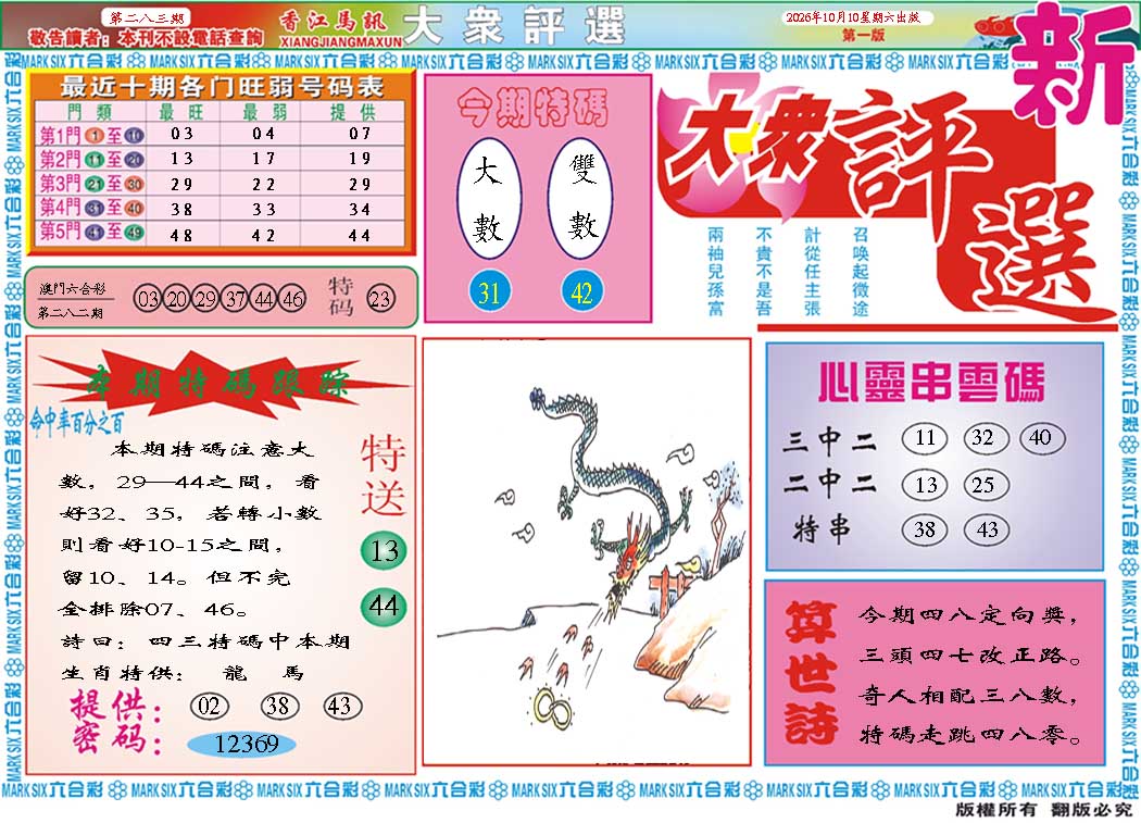 大众评选A 第283期
