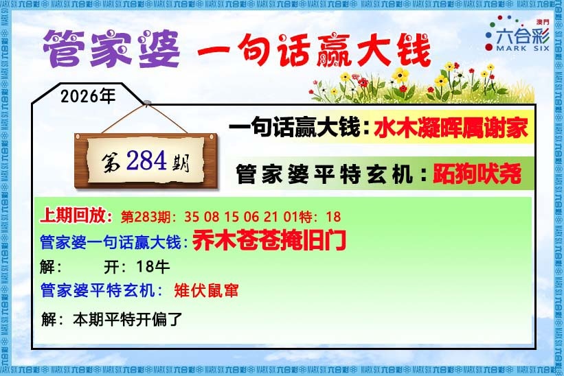 管家婆 第284期