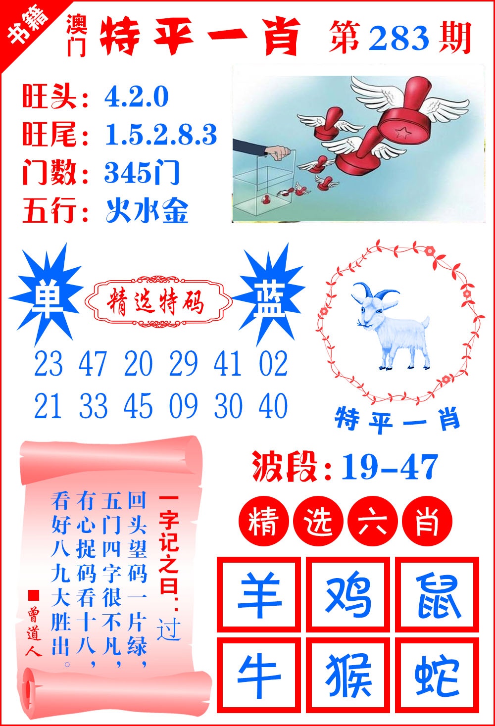澳门喜气洋洋 第283期