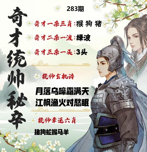 奇才统帅秘籍 第283期