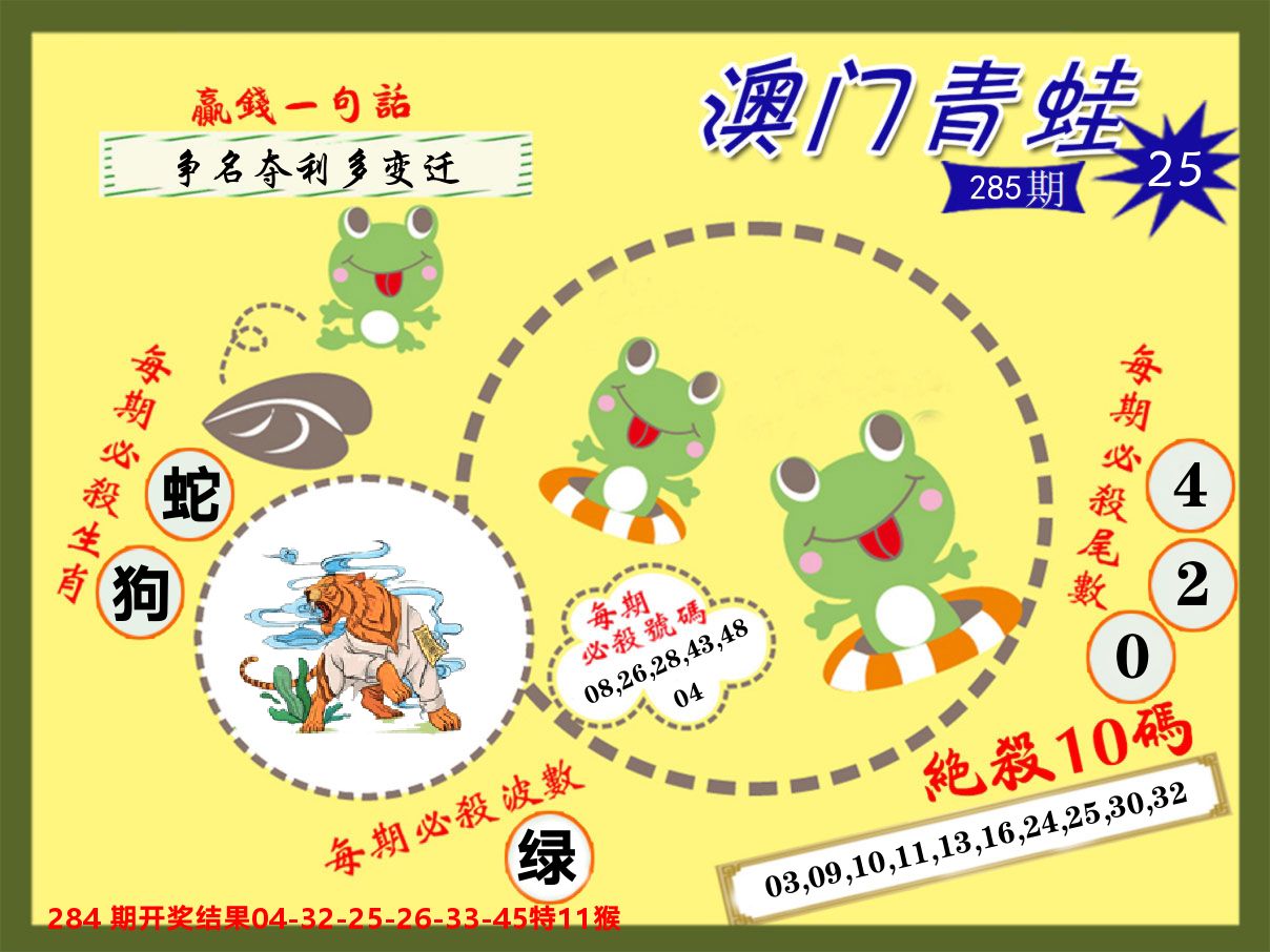 青蛙系列25 第284期