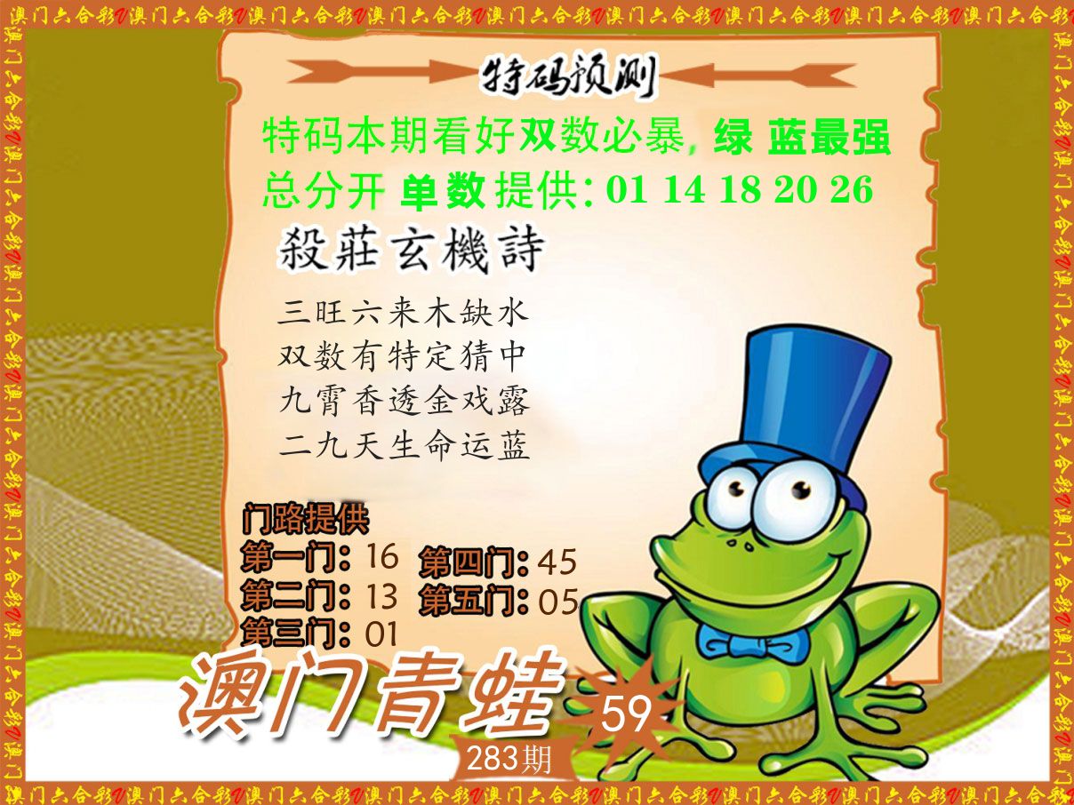 青蛙系列59 第283期