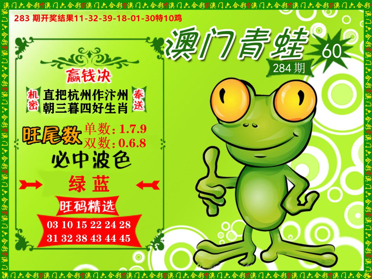青蛙系列60 第284期