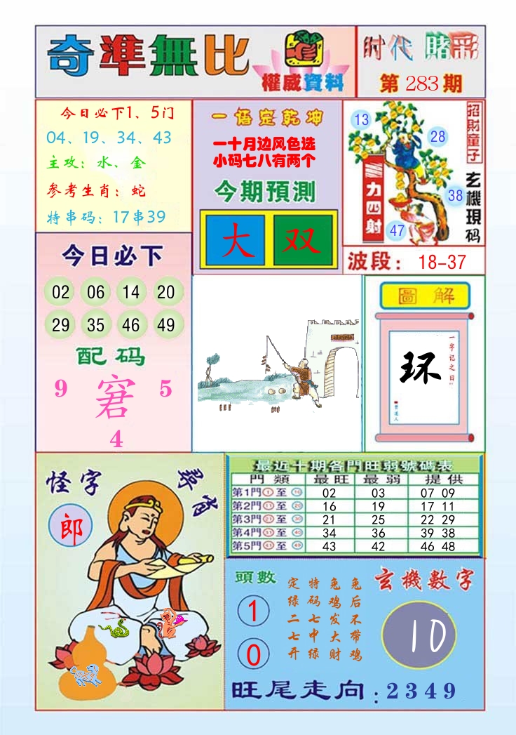 时代赌彩 第284期