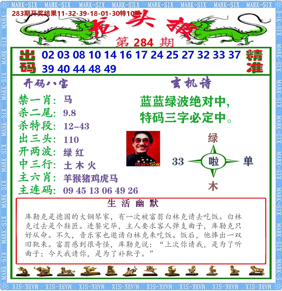 澳门龙头报 第284期