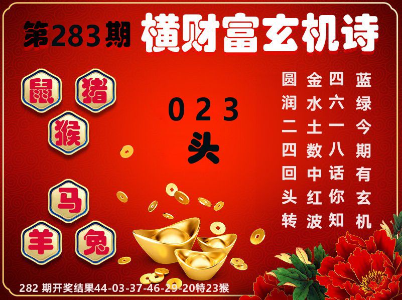 财富玄机图 第283期