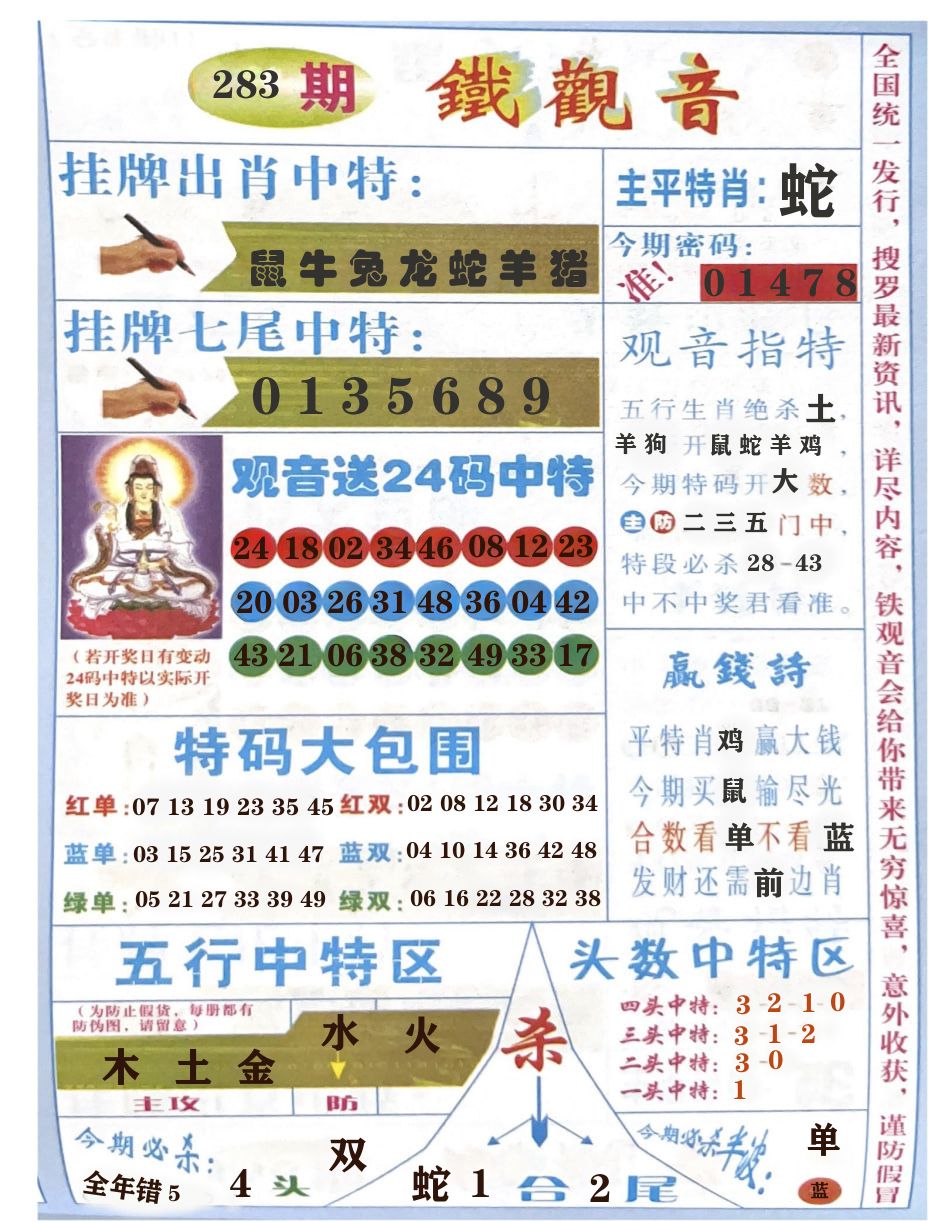 铁观音 第283期