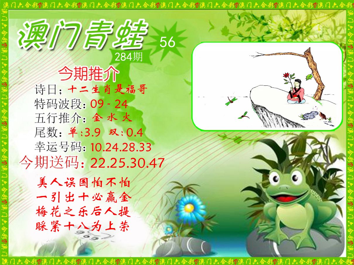 青蛙系列56 第284期