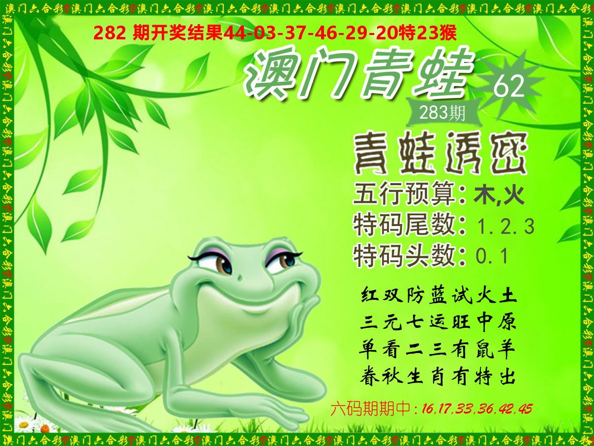 青蛙系列62 第283期