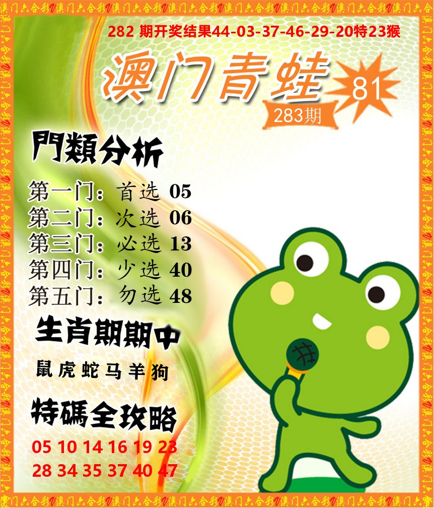 青蛙系列81 第283期