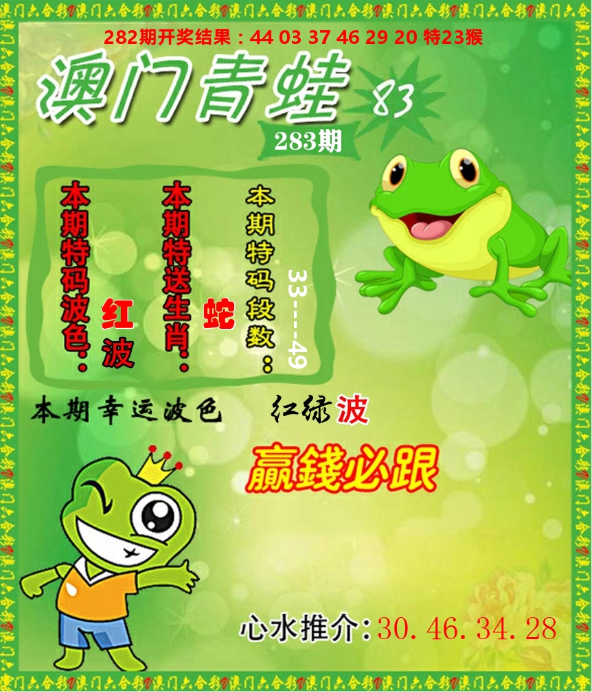 青蛙系列83 第283期