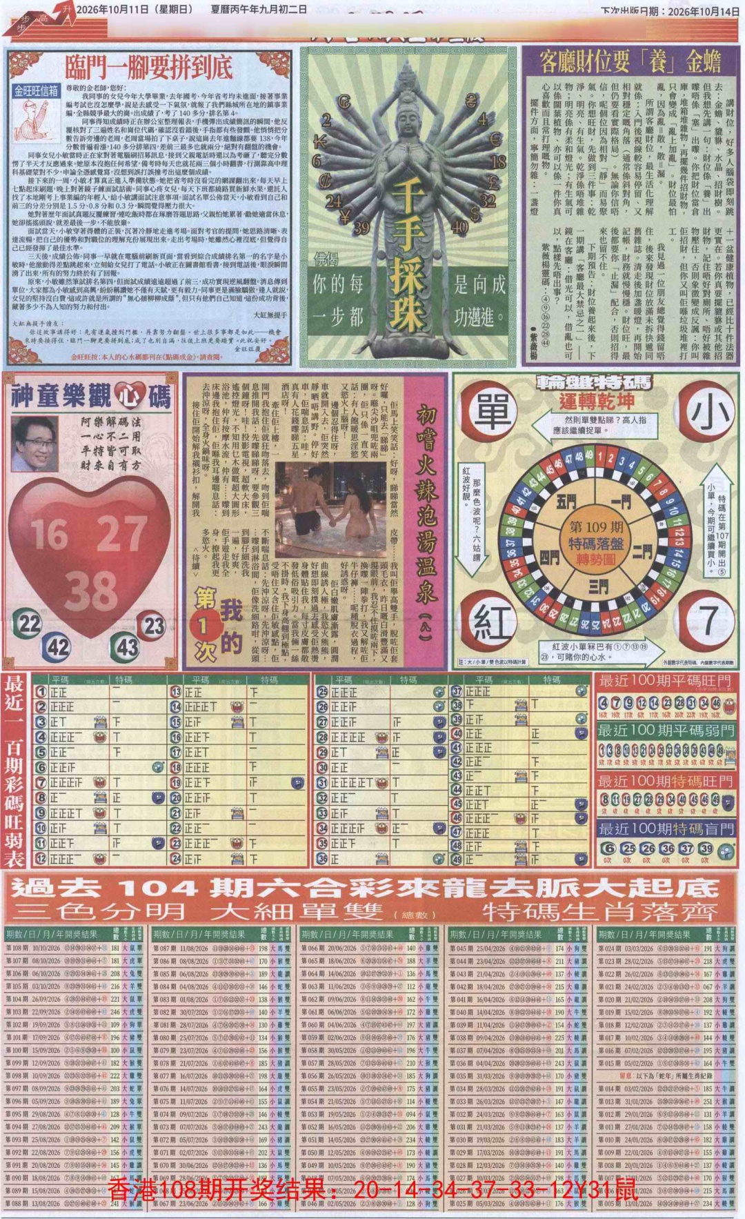 六合财经C加大版 第109期