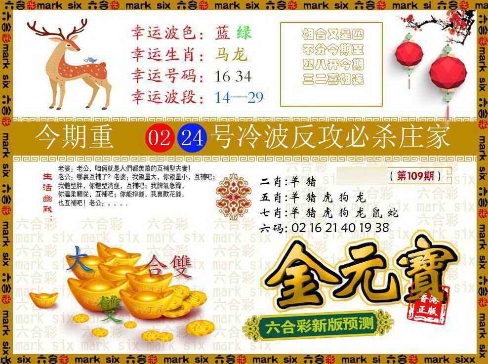 金元宝 第108期