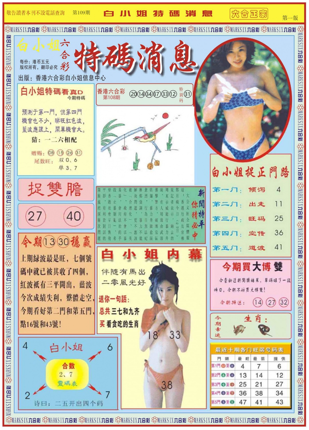 白小姐特码消息A 第109期
