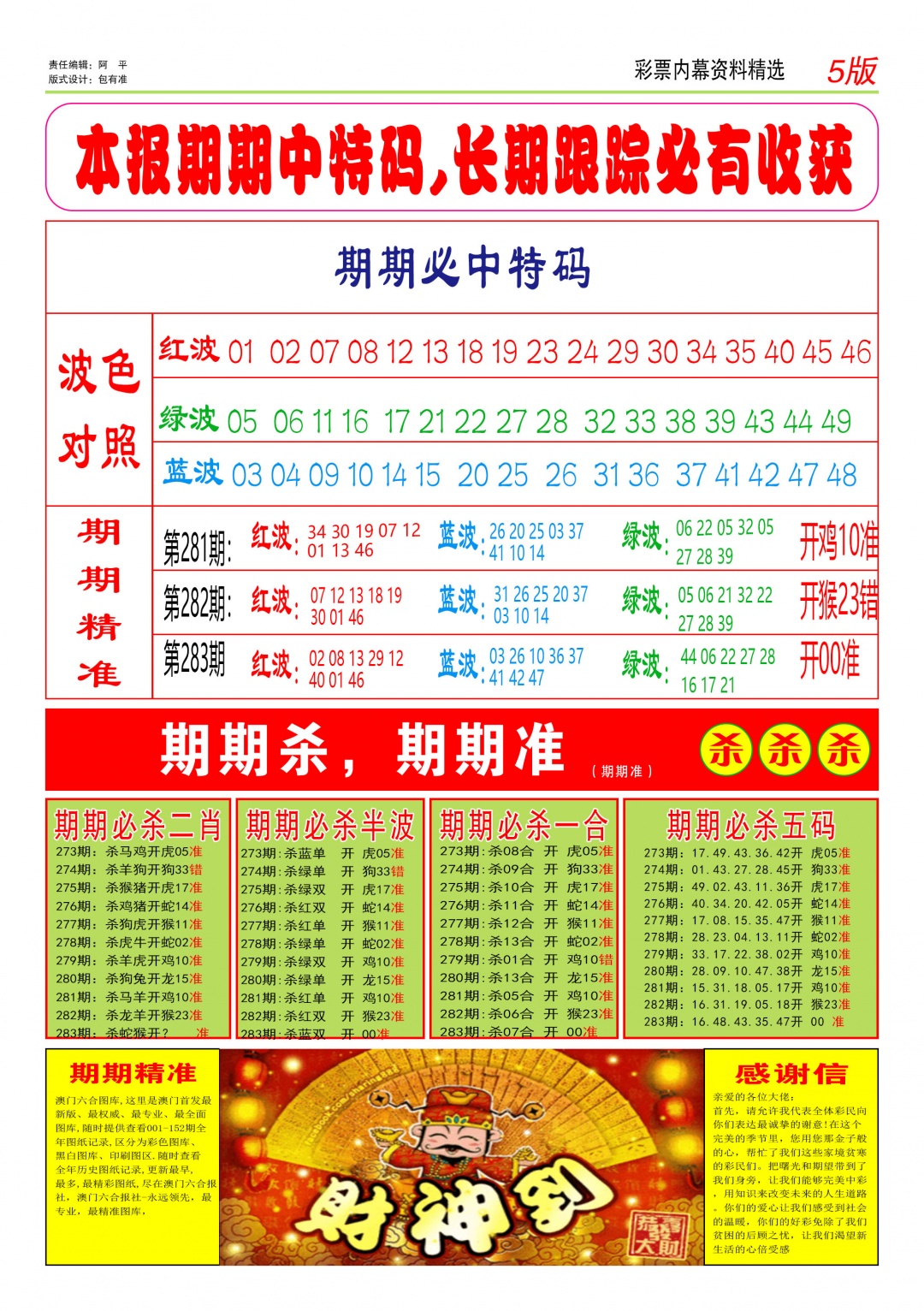特码王D 第283期