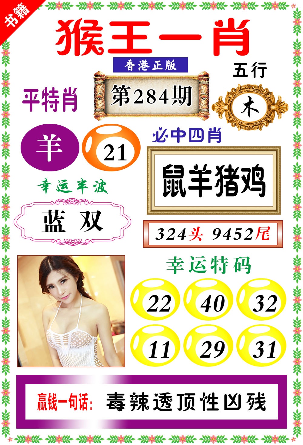 澳门猴王猴 第284期