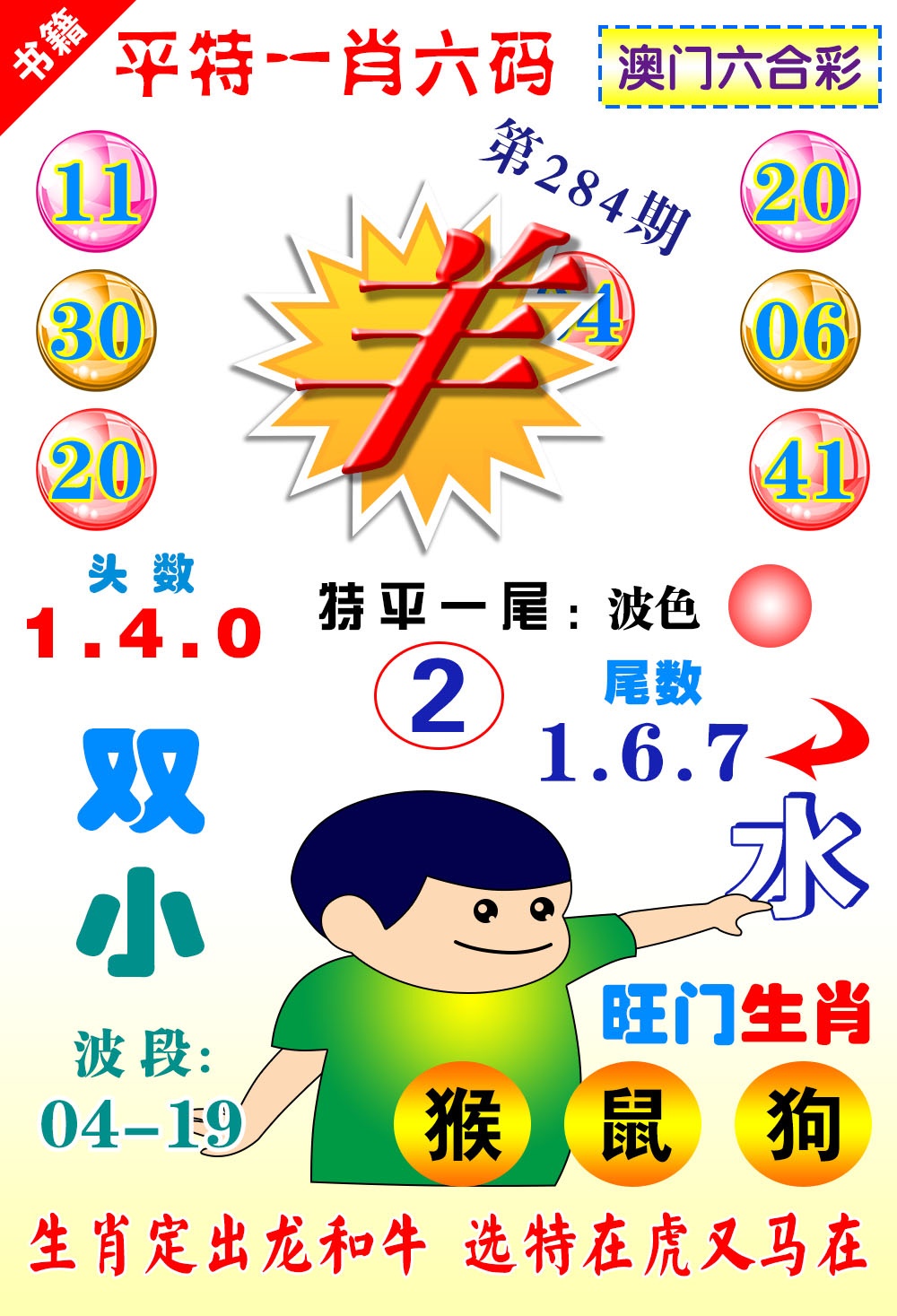 澳门一肖六码 第284期