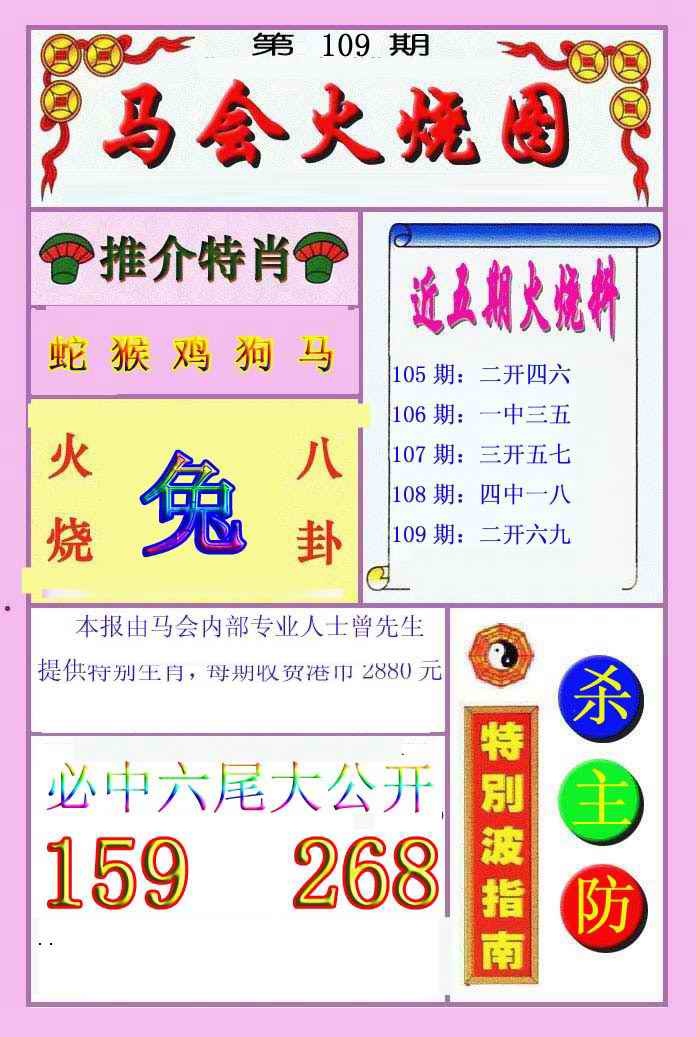 火烧图 第109期