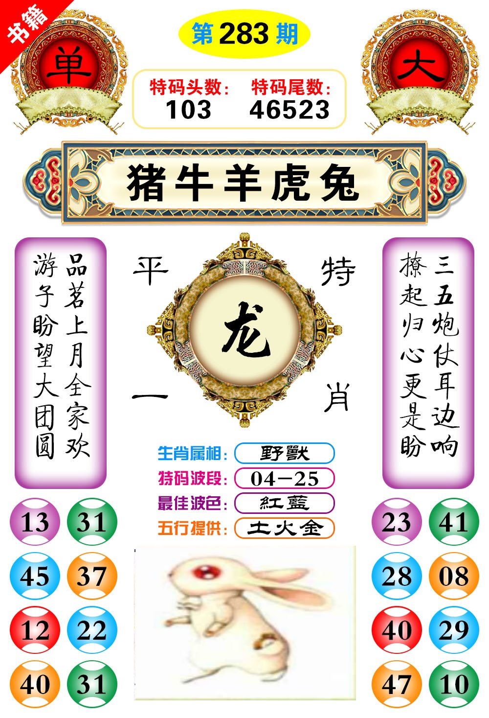 澳门凤凰阁 第283期