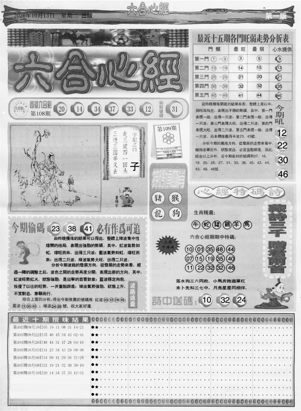心经A 第108期