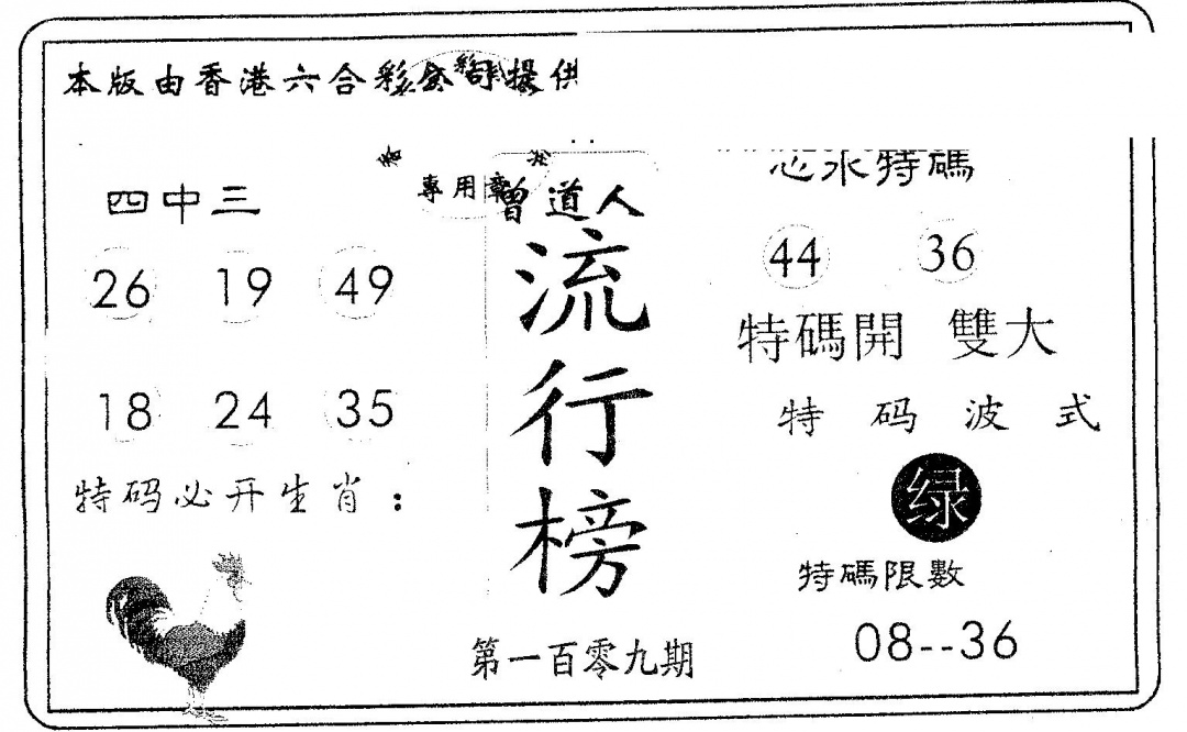 流行榜 第109期