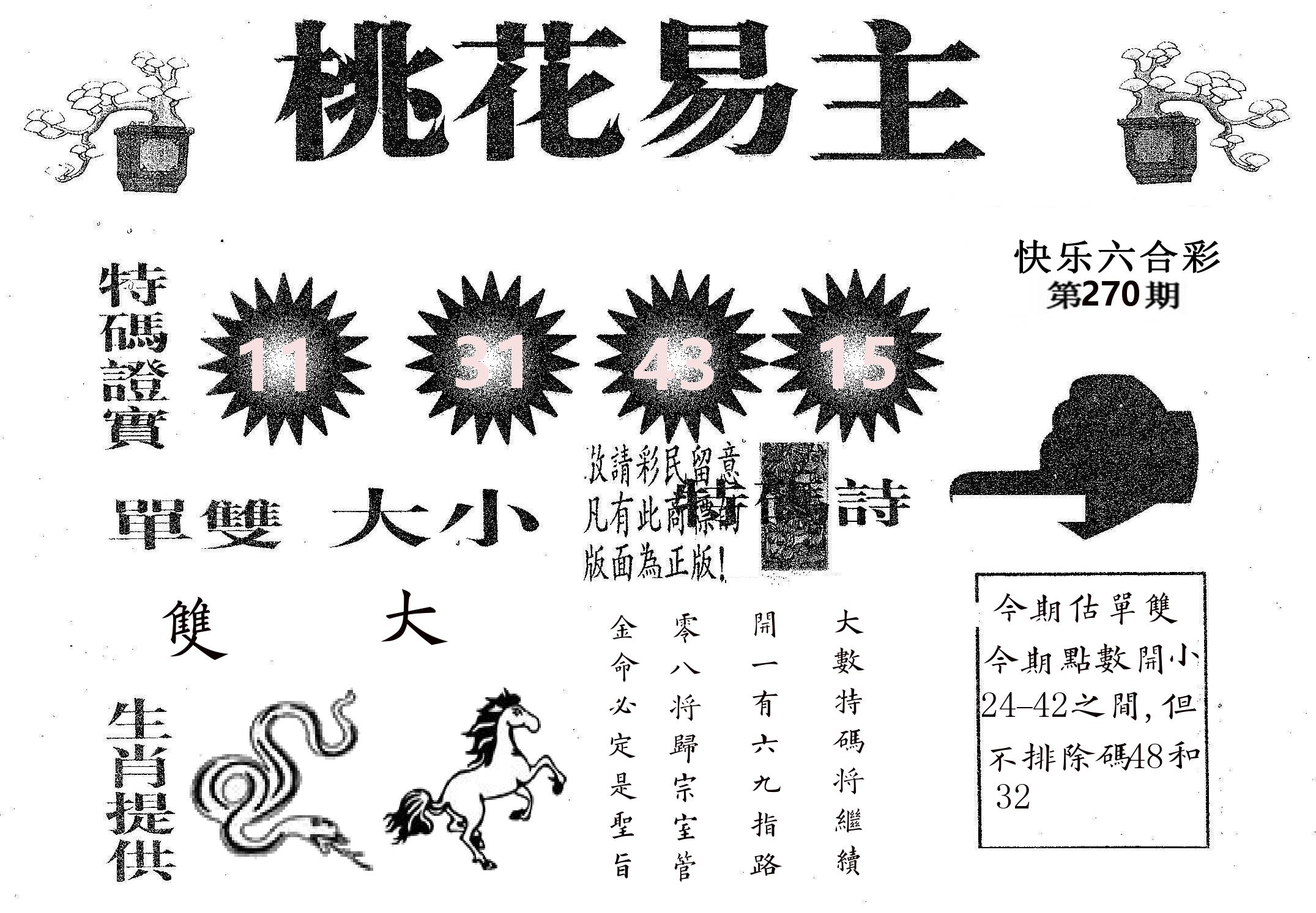 桃花易主 第270期