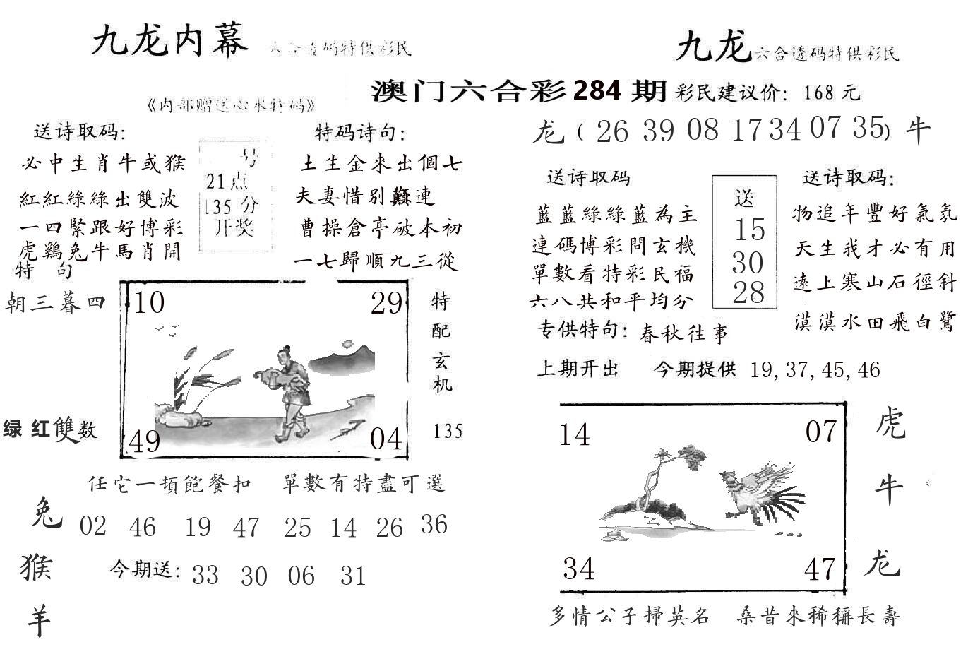 九龙内幕 第284期